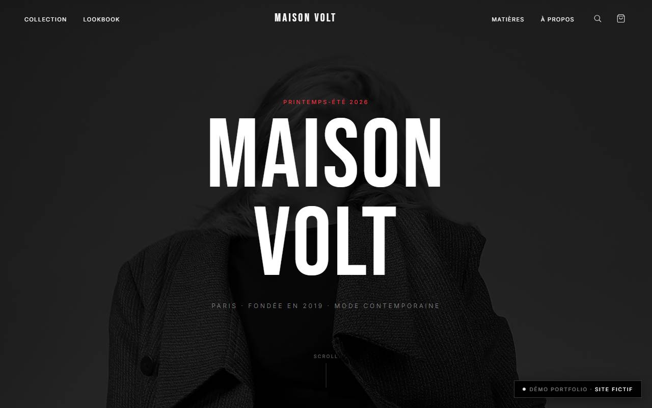 Aperçu du site Maison Volt