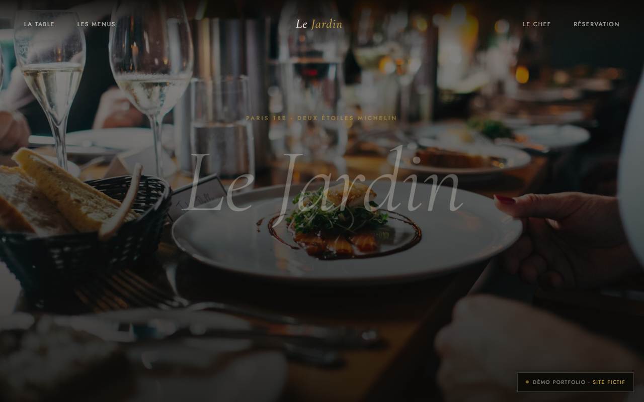 Aperçu du site Le Jardin